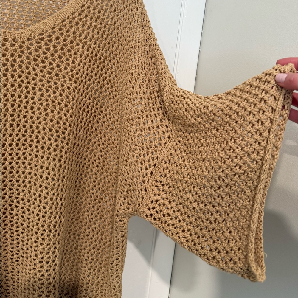 Milio Milano Drop Shoulder Crochet Sweater - Picture 4 of 7